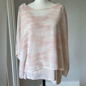 Chicos size 3 large top soft pretty color flowy